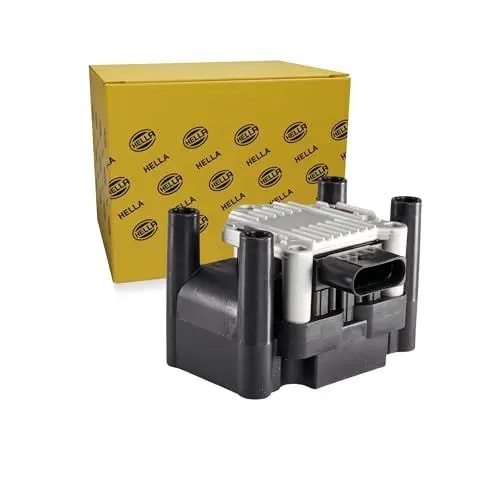 Produktbild: HELLA 5DA 358 000-171 Zündspule - 12V - 4-polig - Blockzündspule - geschraubt