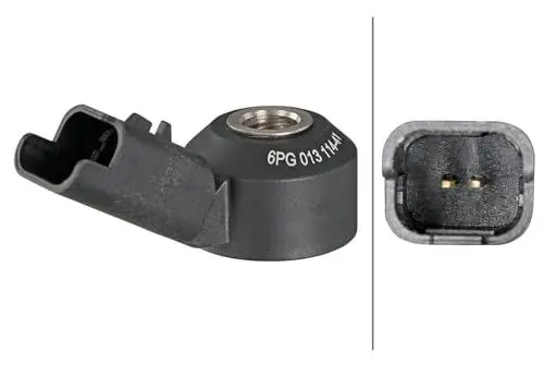 Produktbild: HELLA 6PG 013 114-411 Klopfsensor - 12V - 2-polig - Steckergehäuseform: quadratisch - ohne Kabel