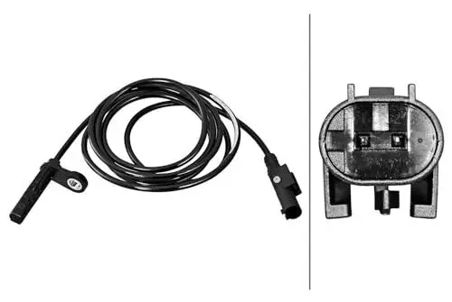 Produktbild: HELLA 6PU 358 217-111 Sensor, Raddrehzahl - 2-polig - Hinterachse links - Kabel: 1620mm
