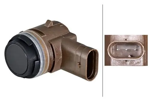 Produktbild: HELLA 6PX 358 270-471 Sensor, Einparkhilfe - 3-polig - Anbau - lackierbar