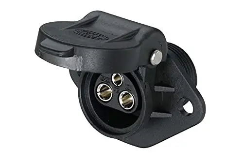 Produktbild: HELLA 8JB 001 933-011 Steckdose - 24V - 3-polig - Einbau - Stecker: Flachstecker