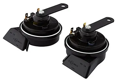 Produktbild: HELLA Fanfare - ESSENTIAL HORN TE22 SET - 12V - 110dB(A) - Frequenzbereich von: 400Hz - Frequenzbereich bis: 500Hz - Hochton/Tiefton - elektrisch - Gehäusefarbe: schwarz - 3FH 007 728-831