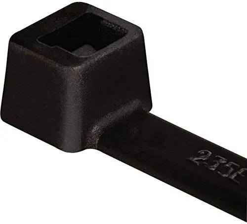 Produktbild: HellermannTyton 111-05060 T80R-W-BK-C1 Kabelbinder 210mm 4.70mm Schwarz Witterungsstabil 100St., (L x W) 210 x 4.7 mm