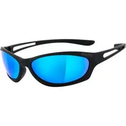 Produktbild: HELLY® - No.1 Bikereyes® | Bikerbrille, Motorrad Sonnenbrille, Motorradbrille | beschlagfrei, winddicht, bruchsicher | TOP Tragegefühl | Brille: flyer bar 3 (blau verspiegelt)
