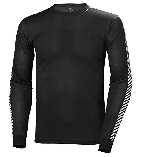 Produktbild: Helly Hansen Herren HH Lifa Stripe Crew Langarm Funktionsshirt, Schwarz, M