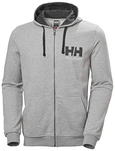 Produktbild: Helly Hansen Herren HH Logo Full Zip Hoodie, Grau-Melange, S