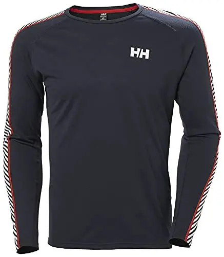 Produktbild: Helly Hansen Herren Lifa Active Stripe Crew Unterhemd, Marineblau, M