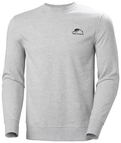 Produktbild: Helly Hansen Herren Nord Graphic Crew Pullover, Grau-Melange, XL