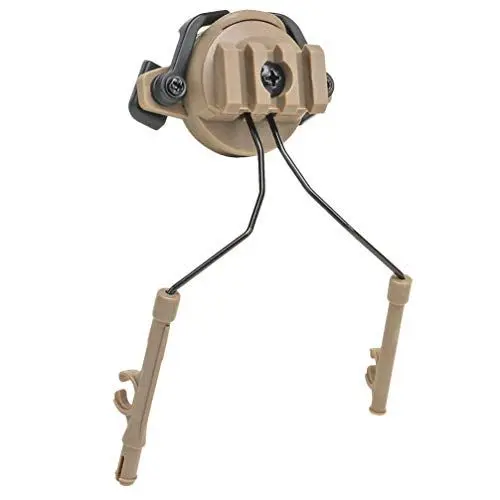 Produktbild: BESPORTBLE Rotary Adapter Set Für Helme Schienenhalterung Kompatibel Mit Mud-farben Für Outdoor-aktivitäten Für Taktische Kopfhörer Und Geräuschunterdrückung