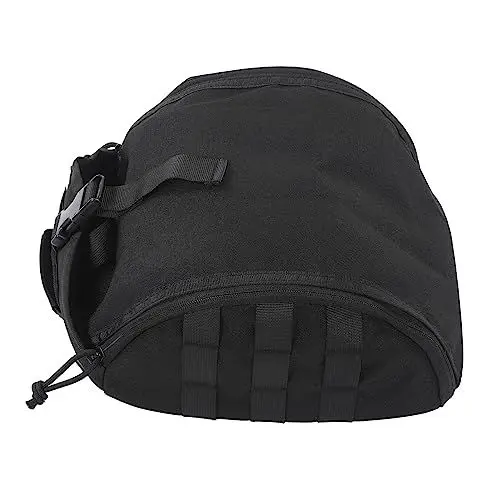 Produktbild: Helm-Aufbewahrungstasche, Langlebig, Camping-Helmtasche, Verstellbar, Canvas, Weicher Liner für Camping (Schwarz)