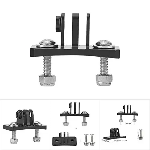 Produktbild: Helmhalterung Sonstiges Zubehör für Action-Kameras Fallschirmspringen Helm Halterung mit Fester Halterung für 7 6 5 4 Action-Kameras (schwarz) (Schwarz) Fixed Adapter,Helmet pla