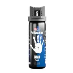 Produktbild: HelpMe Pfefferspray Clear zur Tierabwehr (1 Stück je 60ml) – Tierabwehrspray extra stark mit dreifacher Konzentration – Pepper Spray Hundeabwehrspray Abwehrspray Bärenspray