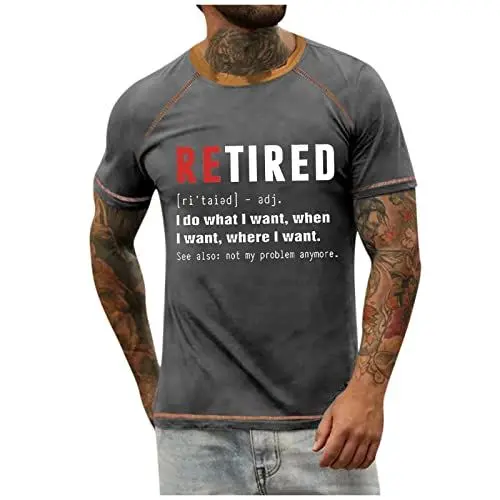 Produktbild: Hemden Herren Festliche Tailliert Hemder Leicht Langer Print Kurzarm Part Top Herren Luftiges Rundhals Polyester Grau