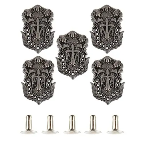 Produktbild: Hemobllo 10er-Pack Punk-Spikes Kegelnieten Aus Legierung Für Kleidungszubehör Und Dekorationen