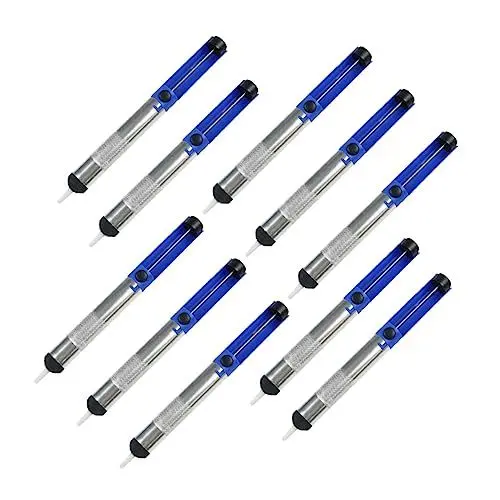 Produktbild: Hemobllo 10st Saugpumpe Restaurator-tool Saugender Blechstift Lötsauger Lötreparaturwerkzeuge Ausziehstift Aus Zinn Entlötpumpe Handschweißwerkzeuge Aluminiumlegierung Handbuch Fluss