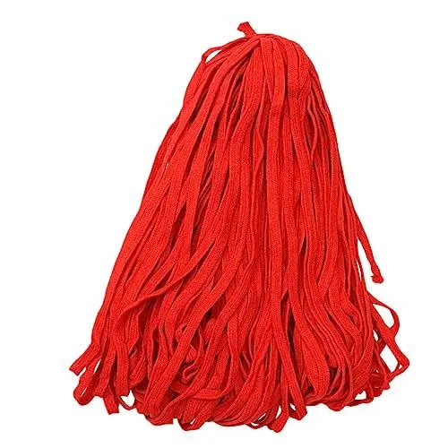 Produktbild: Hemobllo 1 Rolle Elastische Spule Nähen Taschenseil Schnürsenkel Seil Flache Schnüre Stretchbandband Flachseil Aus Baumwolle Baumwollband Flacher Kordelzug Schuhablage Ohrhaken Elastizität