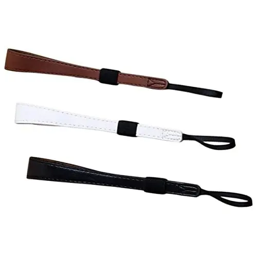 Produktbild: Hemobllo 1 Satz Kamera-Armband Schleife Handgelenkstütze Trainierender Halter Maschine Damen-geldbörsen Handbinde Portmonee Herren Brieftasche Damen Handschlaufe Kamerastütze Pu-Stoff 3st