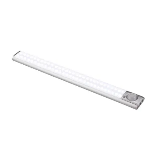 Produktbild: Hemobllo 1 Stück Sensor Schrank Bewegungs LED LED Sensor Automatische Erkennung Bewegung Aktiviert Schrank Schrank Sensor Körper Sensor Silber Pvc
