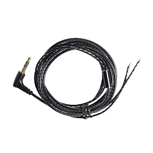 Produktbild: Hemobllo 1stk C-kabel Ersatzkabel Für Kopfhörer Jack Diy Kopfhörer Audiokabel Kopfhörer Schwarz Kopfhörerkabel Aufrüsten Reparaturkabel Für Ohrstöpsel Abnehmbar Upgrade-linie Hifi