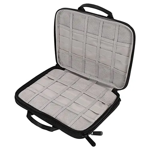 Produktbild: Hemobllo 1stk Gurt Aufbewahrungstasche Tragbare Uhrenarmbänder Organisator Für Elektronisches Zubehör Zubehörtasche Ansehen Dsl-kabel Polyester Dropshipping Reisen Elektronisches Produkt