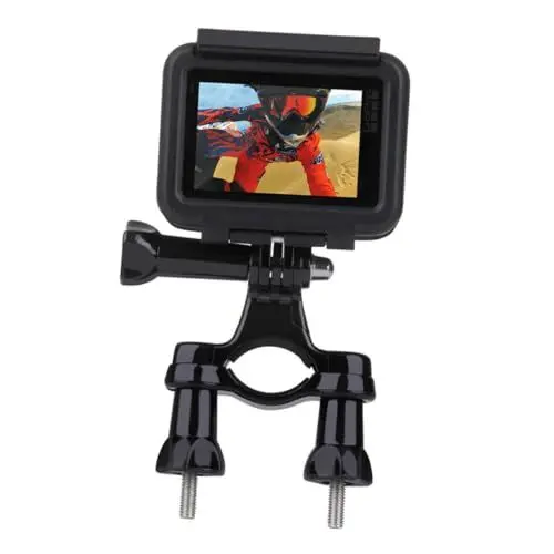 Produktbild: Hemobllo 2 STK Kamera-stützgestell Fahrrad Kamera Halterung Halter Montieren Kameragestell Kameraunterstützung Action-Kamera-Halterung Fahrrad Telefon Halterung Kamerahalterung Black