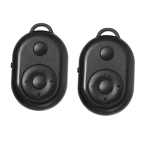Produktbild: Hemobllo 2 Stück Fernbedienung Mini-Telefone Smart Remote Mini-Kameras Auslösersteuerung Selfie-Fernbedienung Selfie-Auslösersteuerung Telefonfernbedienung Telefonauslösersteuerung Tragbar
