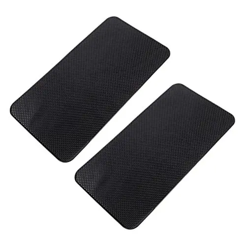 Produktbild: Hemobllo 2st Multifunktionales Festes Pad Auto Armaturenbrett Matte Armaturenbrettabdeckung Klebriges Haftpolster Multifunktionaler Autohalter Fahrzeug Antimat 27c Zubehör Pu Runden