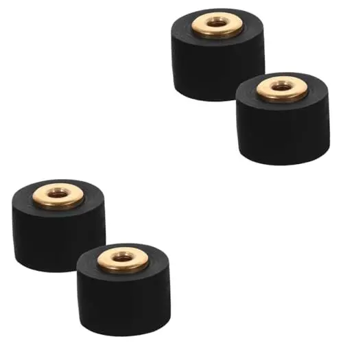 Produktbild: Hemobllo 4 Stück Andruckrolle für Recorder Pinch Roller für Recorder Radio Tape Zubehör Klemmrolle Puppenhaus-Miniaturen-Teller Andruckrolle für Funkband Lagerrolle für Video