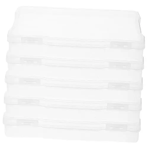 Produktbild: CIYODO 5 Stück Foto-Aufbewahrungsboxen für Postkarten Organizer Aufbewahrungsbox Bilderbox Kunststoffbox für Schmuck Bastel-Organizer