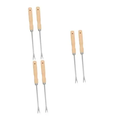 Produktbild: Hemobllo 6 STK Wurzelpflücker Aus Holz Unkrautjäter Jäten Werkzeug Handgerät Zum Unkrautjäten Unkrautstecher Unkrautjätgerät Für Den Garten Gärtnerhand Wieder Unkrautentferner Eisen