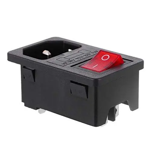 Produktbild: Hemobllo Steckdose pro tec sicherung steckdose strom verteiler steckdose mit sicherung copper Musikinstrumente Stromversorgung Stromschalter Stromeingang verdreifachen Pin-Buchse Nylon