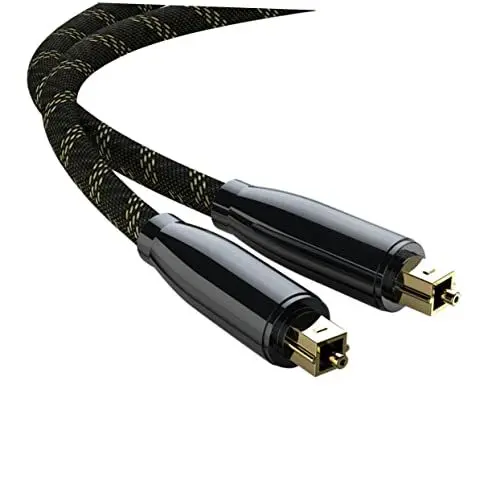 Produktbild: Hemobllo Optisches Audiokabel Auf Für Spielekonsolen Soundbar Klarerer Starke Geräuschisolierung