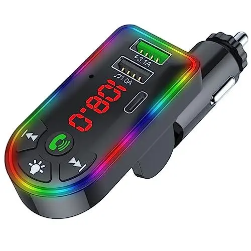 Produktbild: Hemobllo Auto Mp3-player USB-stecker-Adapter Funksender Für Auto Kabellos USB-Wireless-Adapter Musikplayer Freisprechanlage Funksender Auto Bausatz Auto USB-Adapter Radio Abs Zubehör F2