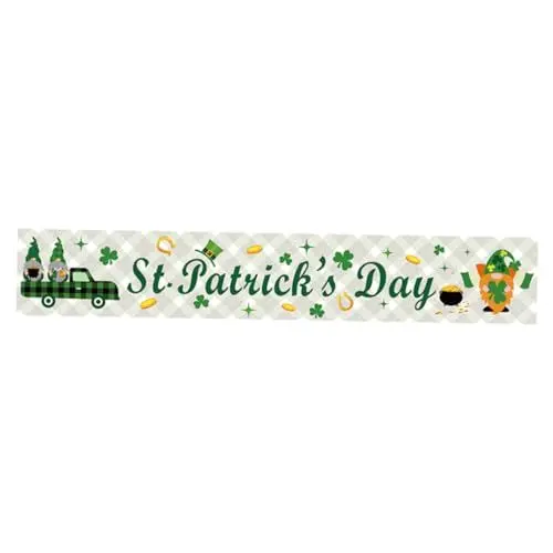 Produktbild: Hemobllo Dekoratives Party-Banner Zum St. Patricks Day Party-Hintergrund Irisches Thema Polyester Einfach Zu Montieren