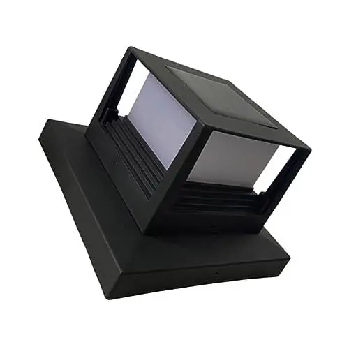 Produktbild: Hemobllo Gartenzaun Dekoleuchte Solar Säulenlampe Im Freien Material Für Garten Terrasse Mit Led-chip-hochhelligkeit-lichtquelle
