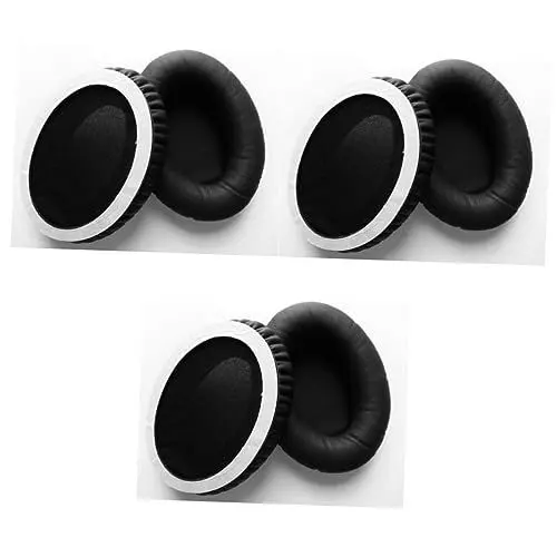 Produktbild: Hemobllo Headset 3 Paar Ersatz-Kopfhörer-Ohrpolster Erdtöne Schwamm-Abdeckung Make-Up-Ohrmuschel Kopfhörer-Pads Kissenbezug Kopfhörer-Hülle Kopfhörer-Abdeckungen – Anc7 Ohrpolster