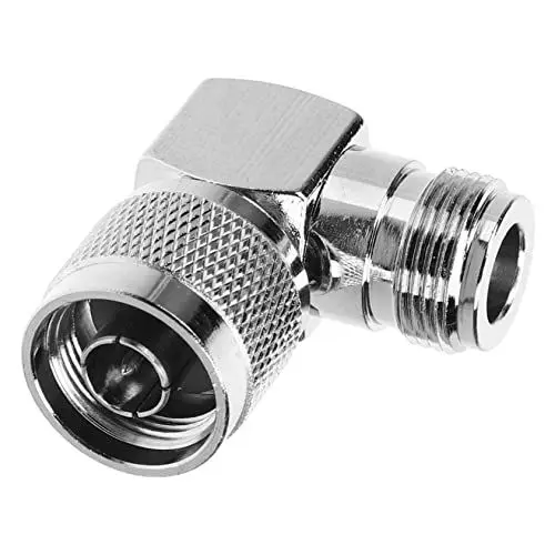 Produktbild: Hemobllo N-typ-koaxialstecker Rechtwinkliger Adapter Auf Buchse Koaxialkabelstecker Für Antenne