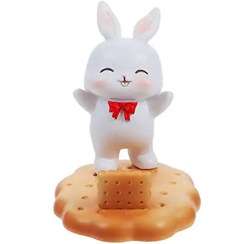 Produktbild: Hemobllo Kaninchen-telefonhalter Telefonhalterständer Kaninchen-Cookie-Figur Schöner Handyhalter Kaninchen-telefonständer Ostern Telefonständer Krawatte Kind Handwerkliche Malerei Kunstharz