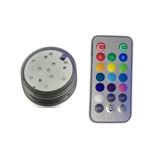 Produktbild: Hemobllo Led-licht Für Aquarien Brunnenlichter Geführt Led-leuchten Batteriebetrieben Unterwasserteichlicht Unterwasser-tauch-led-licht Led-tauchleuchten Vase Licht Schwimmbad Fernbedienung
