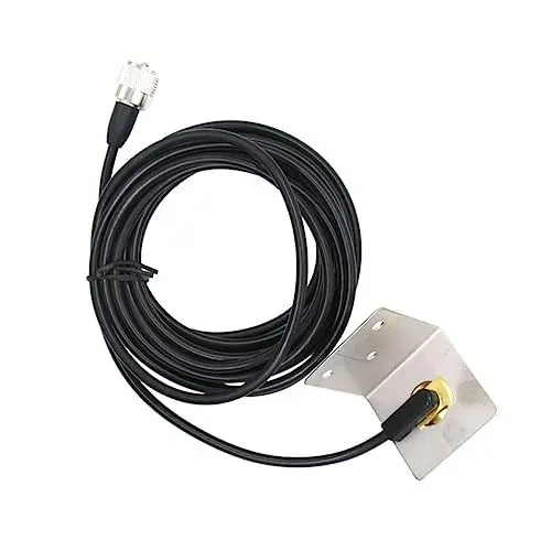 Produktbild: Hemobllo Nmo-Linie Antenne Kabelhalter Verlängerungskabel Mit L-Halterung Nmo-Kabel Verlängerungshalter Radio Halter Rechte Spitze Klammer Autohalterung Koaxial Kupfer Fensterclip