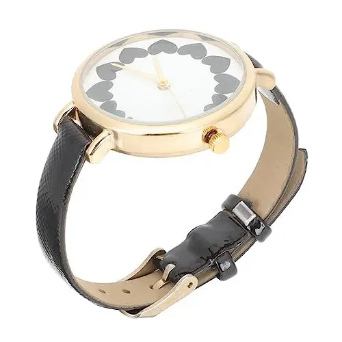 Produktbild: Hemobllo Armbanduhr für Damen Quarzuhr mit Blumen-Design Bequemes Armband Modische Armbanduhr für Frauen