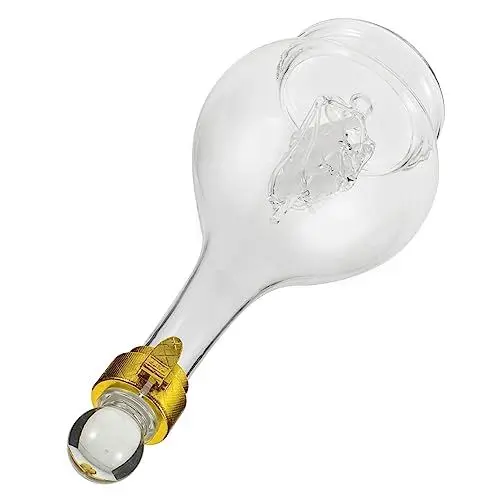 Produktbild: Hemobllo Elegante Weinkaraffe Aus Glas Mit Segelmotiv 500-ml-flasche Perfekt Für Hotel Und Zuhause