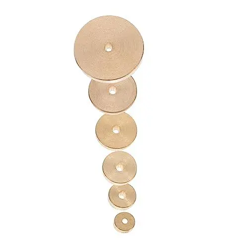 Produktbild: Hemobllo Werkzeug 6st Positionierungslehre Ausrichtungslehre Runde Einstelllehren Handgefertigte Diy-werkzeuge Aus Leder Accessoires Aus Leder Randlehre Lederwaren Messing 6-teiliges Set