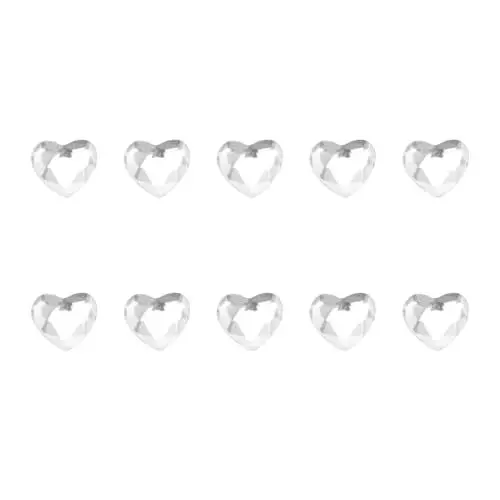 Produktbild: Hemobllo Zahn-Edelstein-Kit, Zahnschmuck - Herz-Edelsteine Bling-Zähne Künstliche Kristalldiamanten Schmuckset - Reflektierende Zähne Dekor für Frauen 10-Tlg