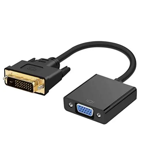 Produktbild: Hemobllo dvi auf vga kabel für tv aktiver dvi-d zu vga adapter Videokonverter-Adapter dvi-stecker auf vga-buchse konverter dvi stecker auf vga buchse adapter Rechner männlich zu