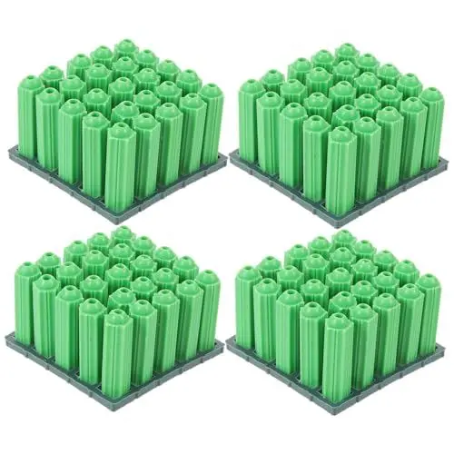 Produktbild: HEMOTON 100st Kunststoff-expansionsrohr Betonanker-set Wandanker Schraubanker Bausatz Für Betonanker Trockenmaueranker-set Hochleistungs-trockenbauanker Gummistopper Spiral- Plastik
