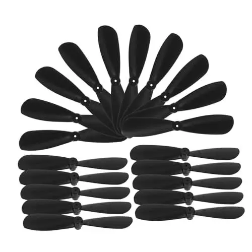 Produktbild: HEMOTON 10 Paar Leichte 2-flügel-Propeller Für Rc-Flugzeuge 45 Mm Hohlbechermotor 0 75 Mm Rc Push-Pull-Requisiten Ersatzpropeller Für Spielzeugflugzeuge