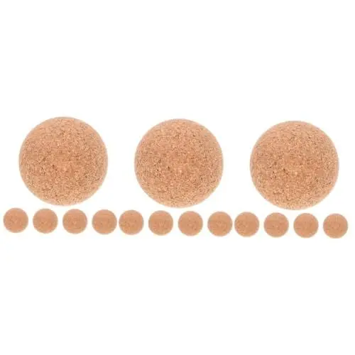 Produktbild: HEMOTON 15 Stück Tischfußball Zubehör Verschleißfestes Holz Tischfußball Haushalts Kickerbälle Tischkickerbälle Tischkorkbälle Tischfußballbälle Ersatz Kickerteile Holzbälle