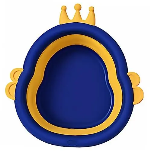 Produktbild: HEMOTON 1Pc Waschbecken Babybadewanne Kleinkindwaschbecken Säuglingswaschbecken Zusammenklappbares Waschbecken Babywaschschüssel Badewanne Für Kinderbadewanne Cartoon Babywanne Mini