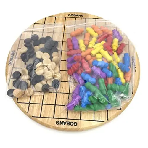 Produktbild: HEMOTON 1Stk Schachspiel für Kinder Chinesisches Dame-Brettspiel mit Murmeln Kinder spielset Safe Toy zabawki stymulujące rozwój Intelligenzspielzeug für Kinder Holz Dame Hölzern